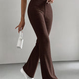 Ophélie | Pantalon Fluide Taille Haute Évasé