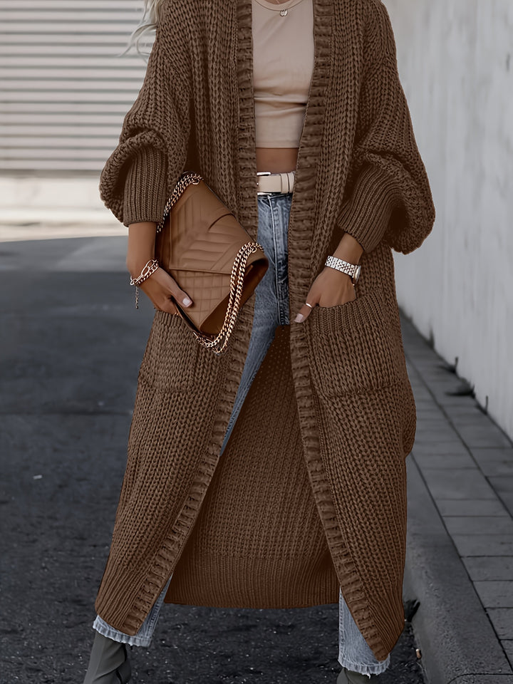 Yvette | Gilet Long Côtelé à Poches