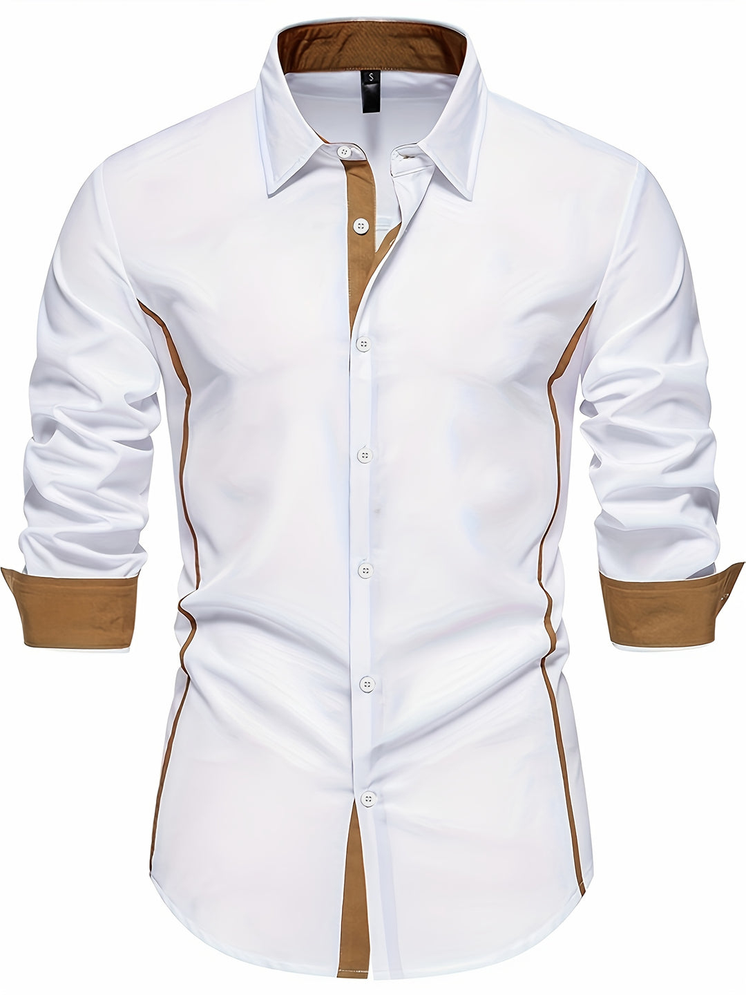 Xavier | Chemise Ajustée à Détails Contrastés