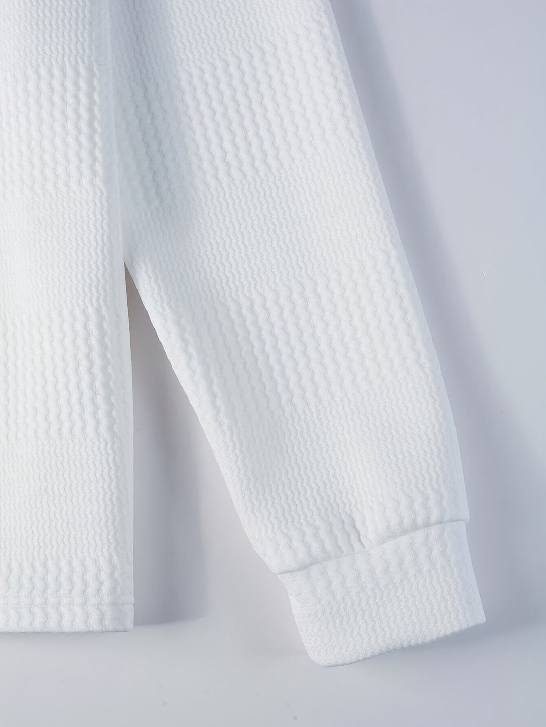 Victor | Polo Texturé à Manches Longues