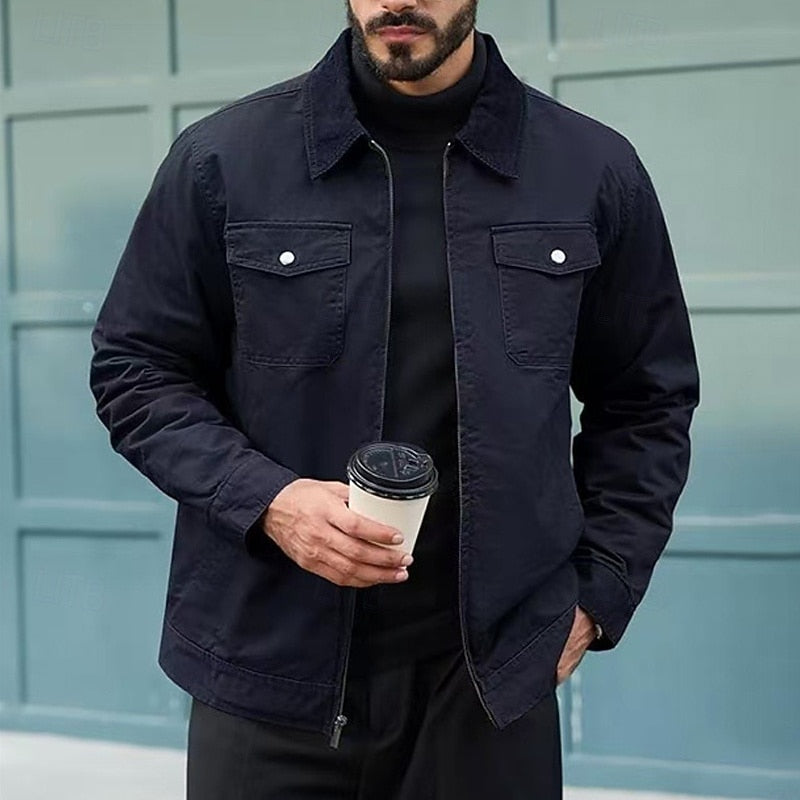 Gilbert | Veste Décontractée à Col Contrasté