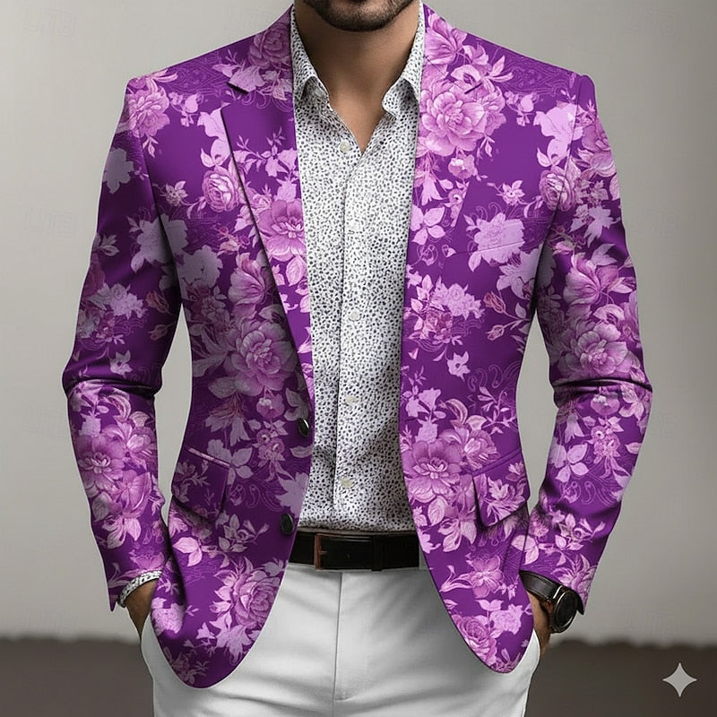 Maël | Blazer Fleuri Élégant