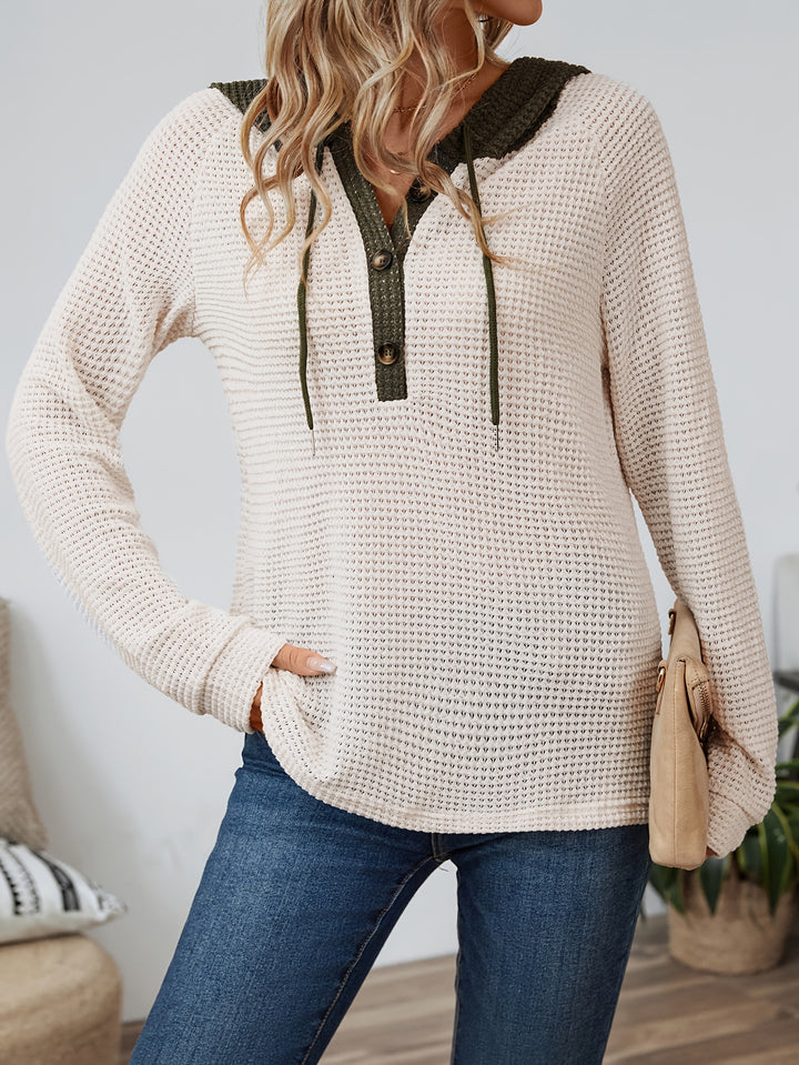 Sylvie | Sweat à Capuche Confort Bicolore