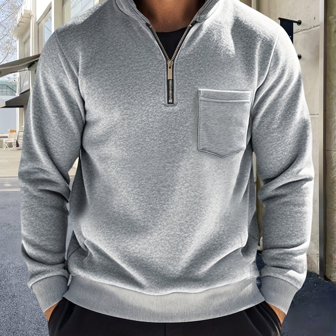 Laurent | Sweat Col Zippé Élégant