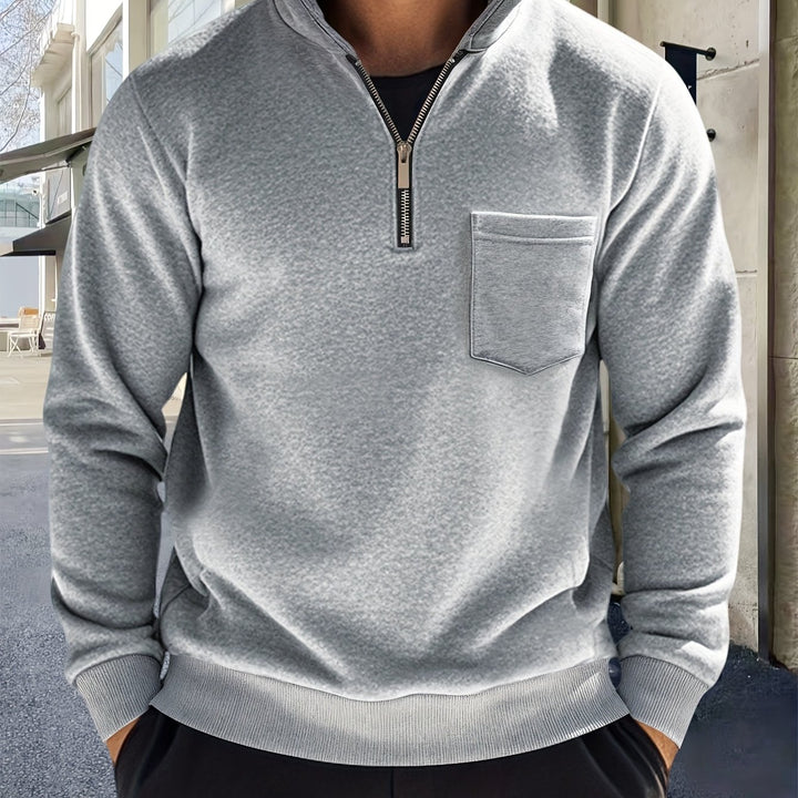 Laurent | Sweat Col Zippé Élégant