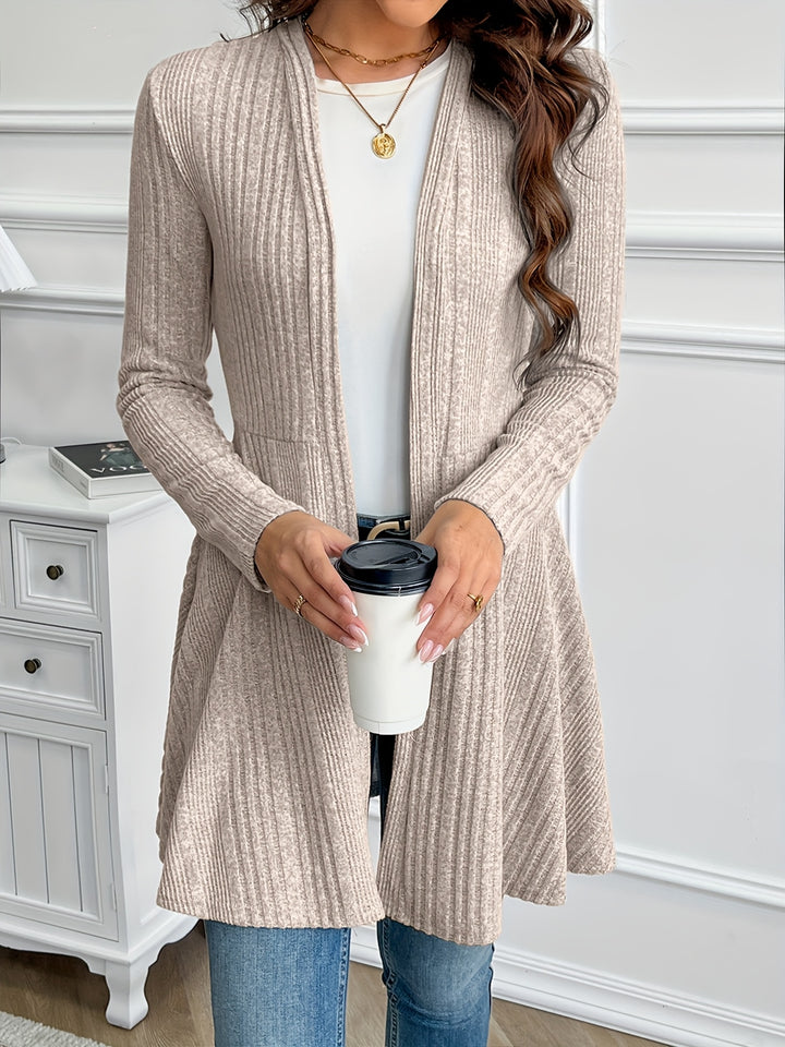 Valentine | Gilet Long Nervuré
