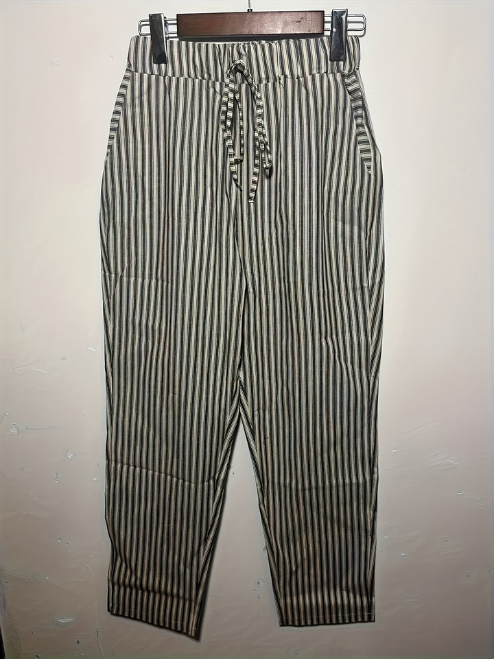 Roseline | Pantalon Fluide à Rayures