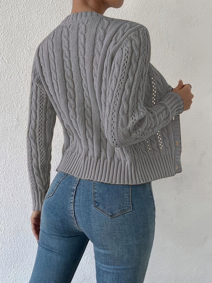 Sylvie | Cardigan Torsadé Boutonné
