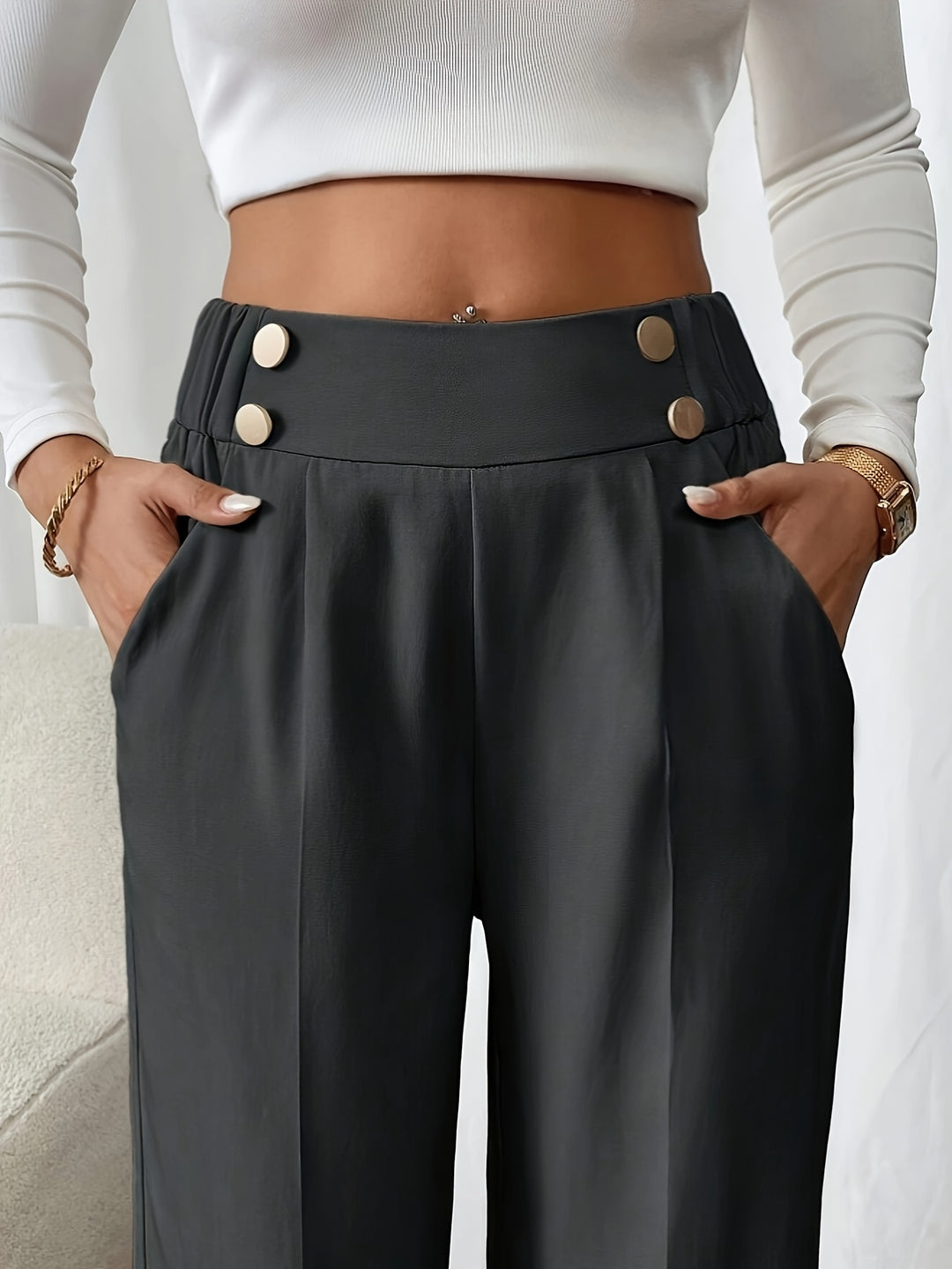 Ariane | Pantalon Fluide à Jambe Droite