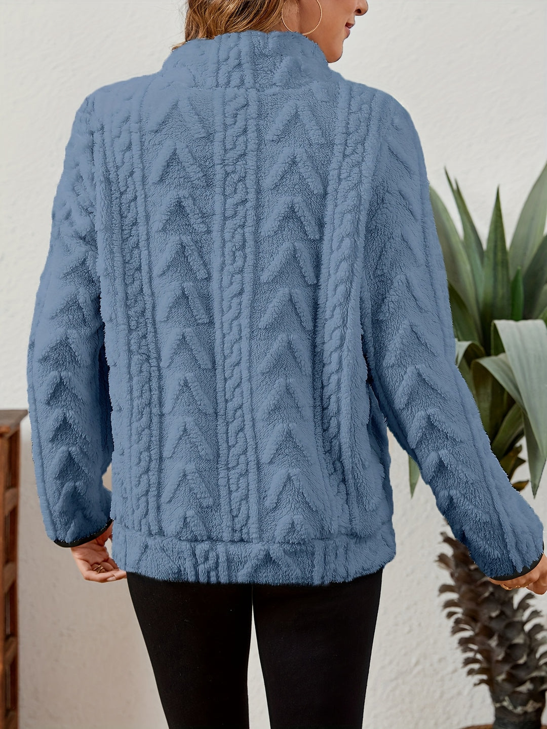 Faustine | Pull Texturé Col Zippé