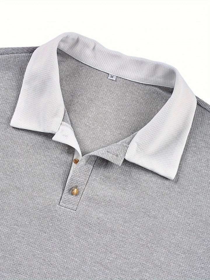 Tanguy | Polo Texturé à Col Boutonné