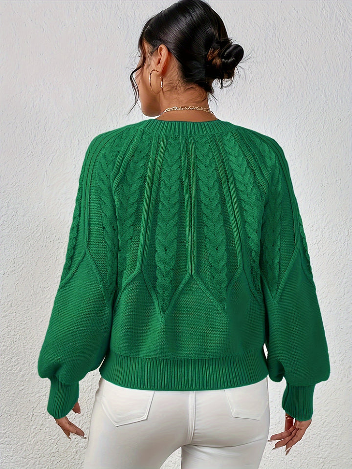 Éloïse | Pull Torsadé à Col Rond