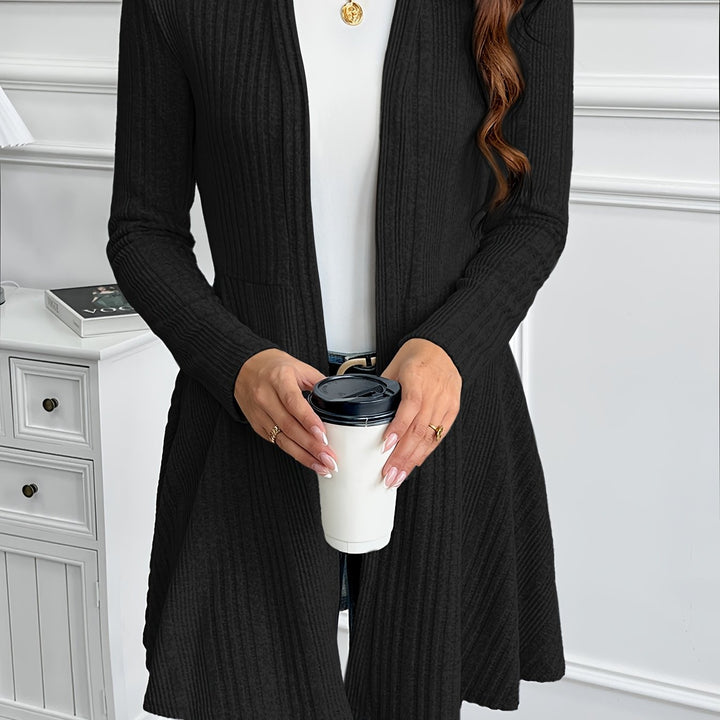 Valentine | Gilet Long Nervuré