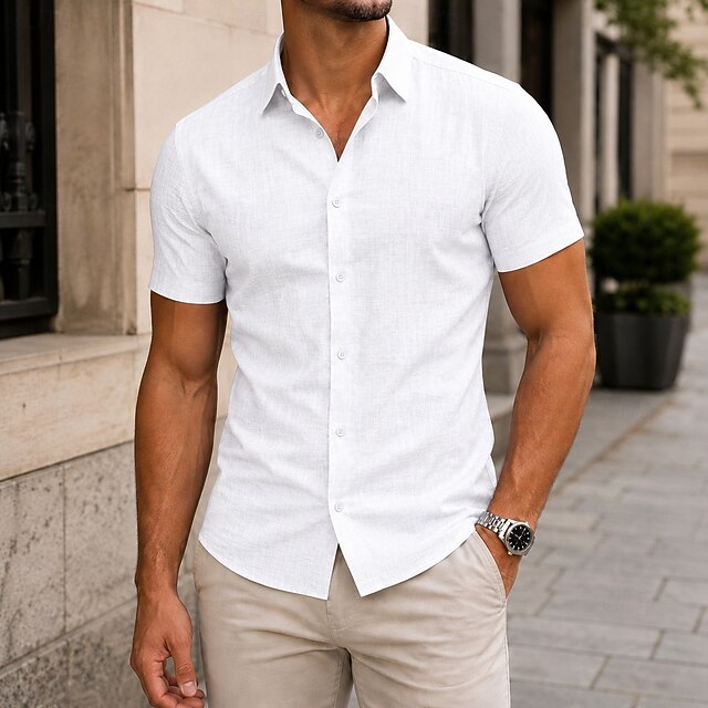 Armand | Chemise Texturée à Manches Courtes