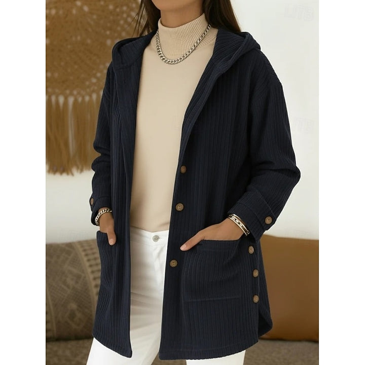 Romane | Manteau à Capuche Texturé