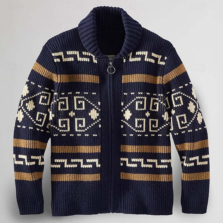 Amédée | Gilet Zippé à Motifs