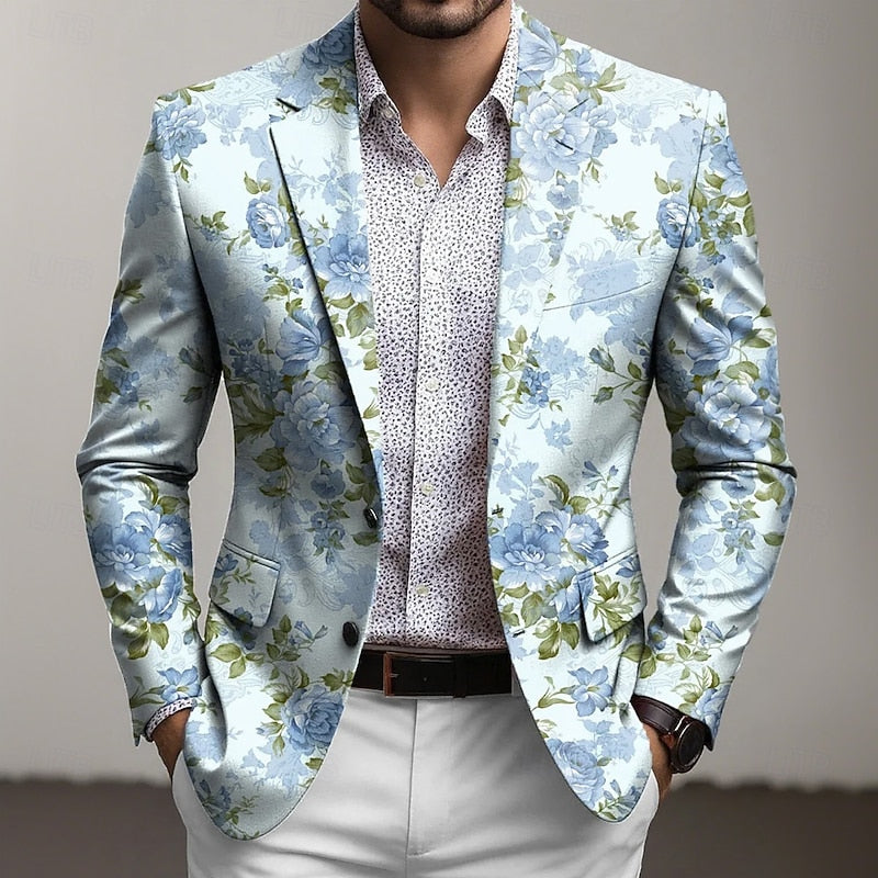 Maël | Blazer Fleuri Élégant