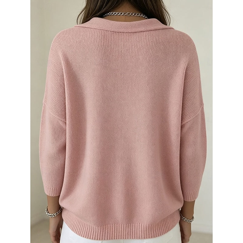 Astrid | Pull Élégant à Col Bénitier