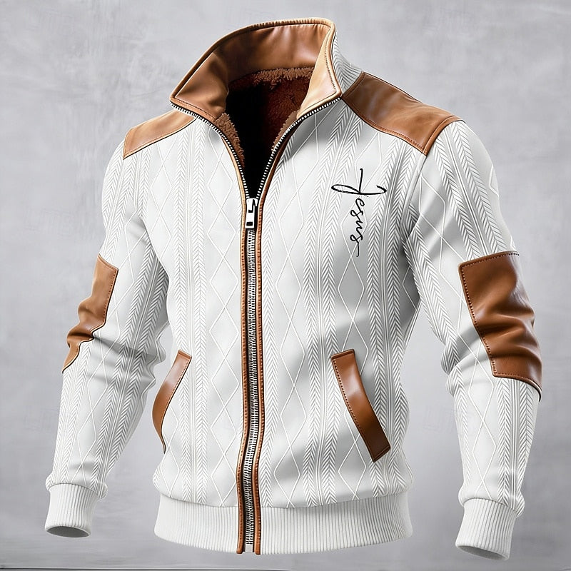 Théodore | Veste Zippée Chaleureuse à Col Montant