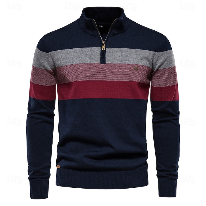 Yann | Pull Col Montant Zippé Raffiné