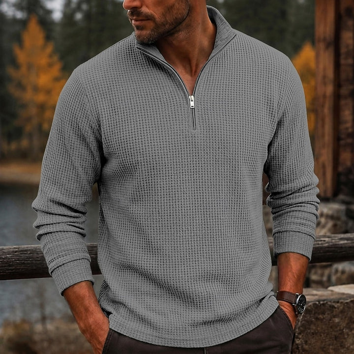 Gustave | Polo Texturé à Col Zippé