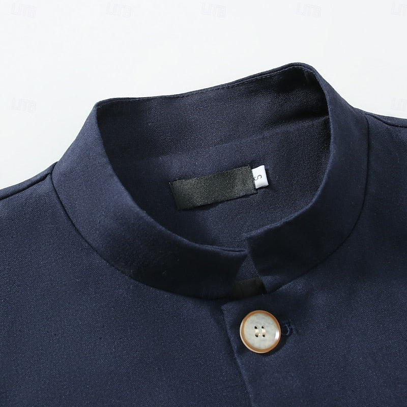 Henri | Veste Raffinée à Col Officier