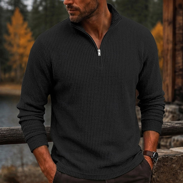 Gustave | Polo Texturé à Col Zippé