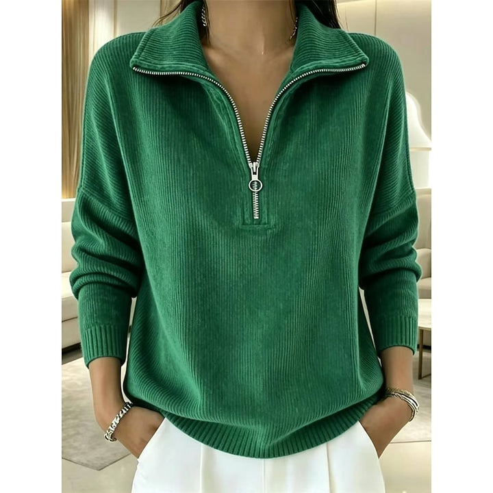 Camille | Pull Col Montant Zippé