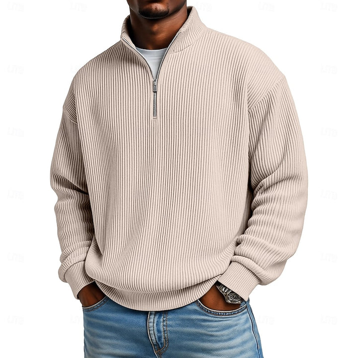 Émeric | Pull Col Zippé Texturé