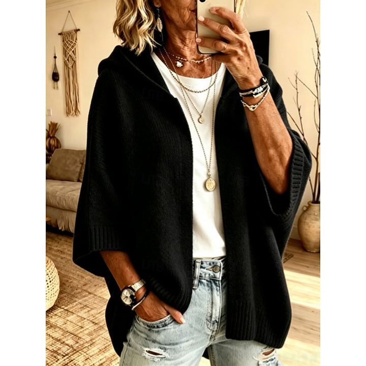 Noëlle | Gilet Ample à Capuche