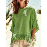 Honorine | Blouse Fluide à Franges