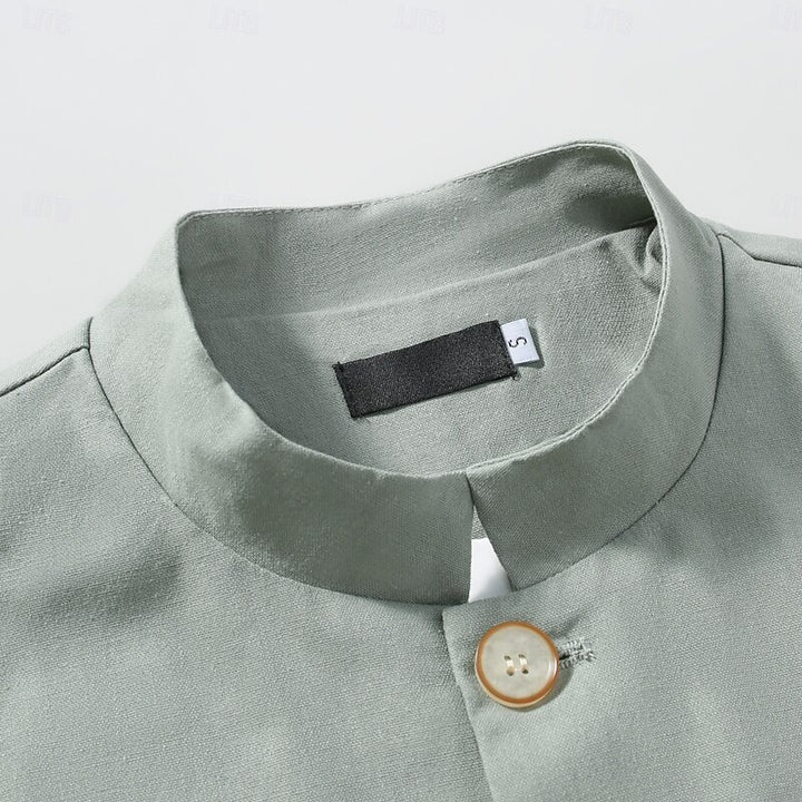 Henri | Veste Raffinée à Col Officier