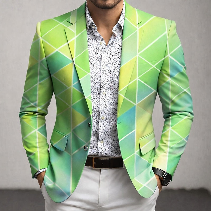 Anselme | Blazer Élégant à Motif Géométrique