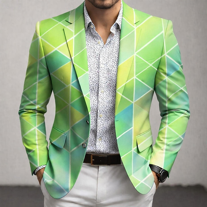 Anselme | Blazer Élégant à Motif Géométrique