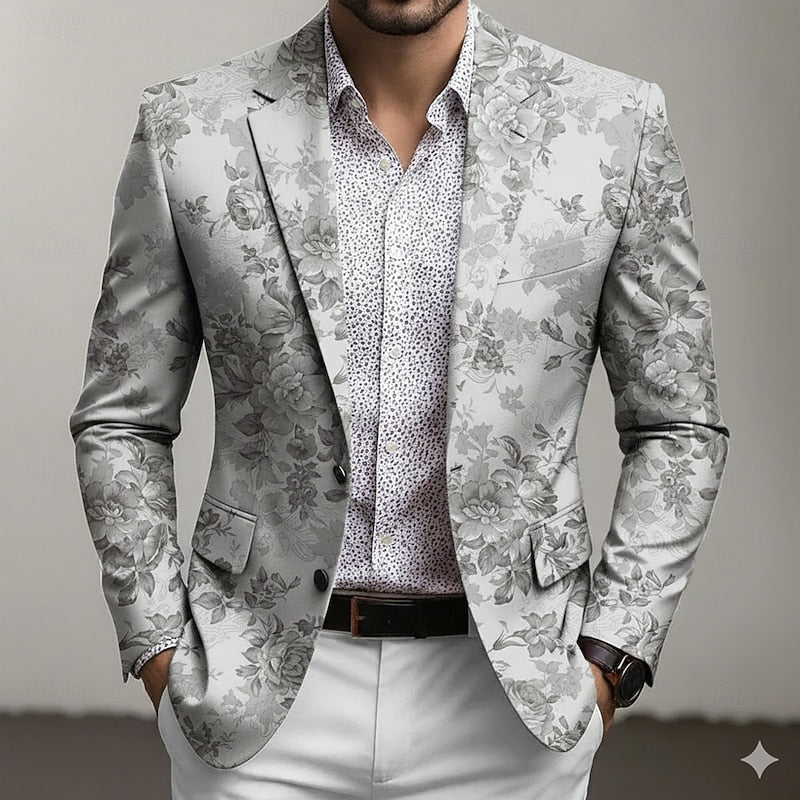 Maël | Blazer Fleuri Élégant