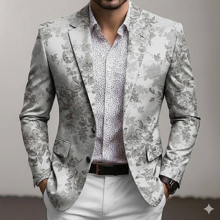 Maël | Blazer Fleuri Élégant