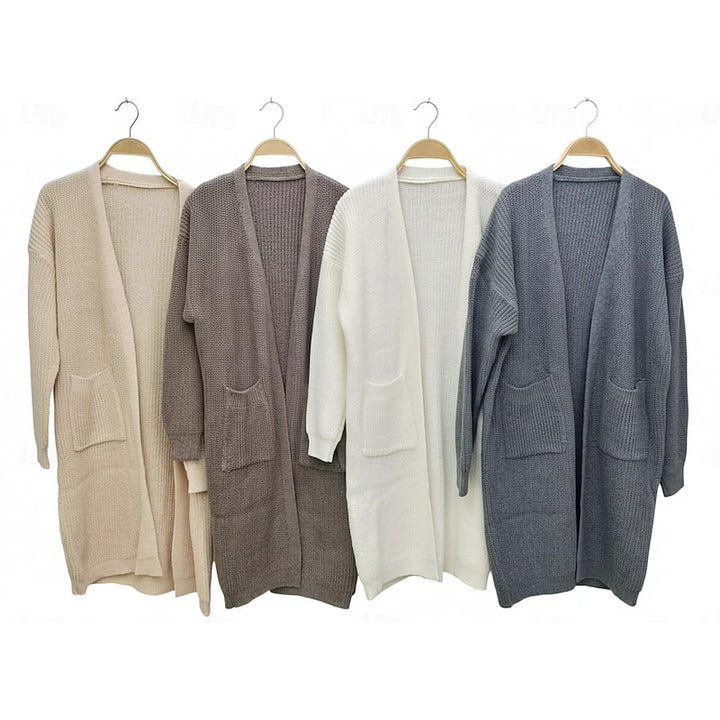 Thérèse | Cardigan Long Ouvert Côtelé