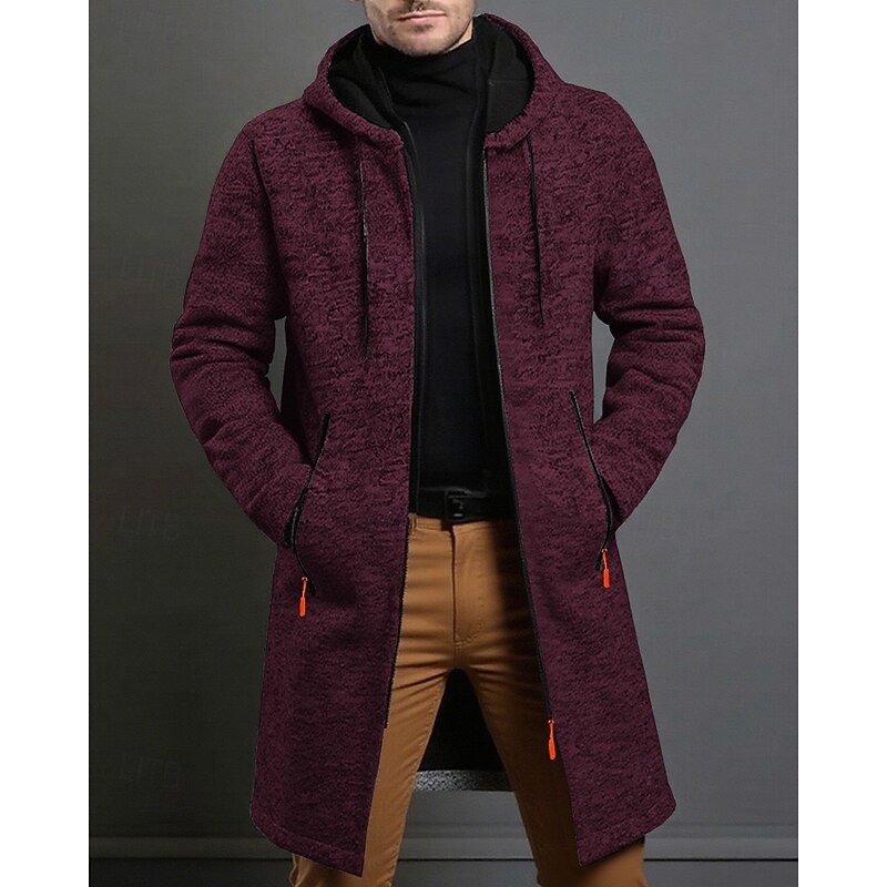 Anatole | Manteau Long à Capuche