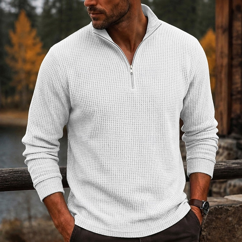 Gustave | Polo Texturé à Col Zippé