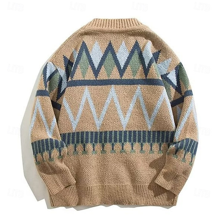 Maximilien | Cardigan de Noël Boutonné à Col V