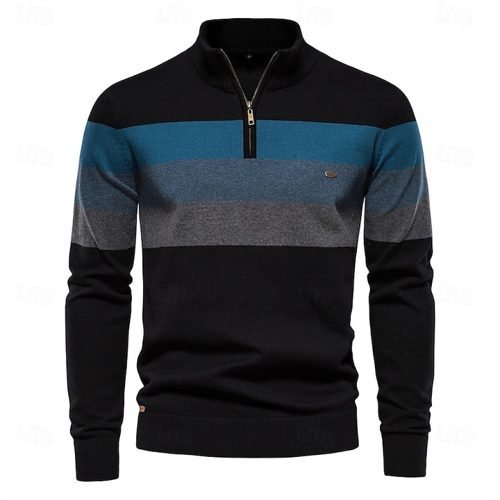 Yann | Pull Col Montant Zippé Raffiné
