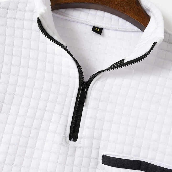 Augustin | Sweat Texturé à Col Zippé