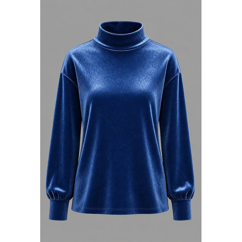 Clémentine | Blouse Élégante à Col Montant