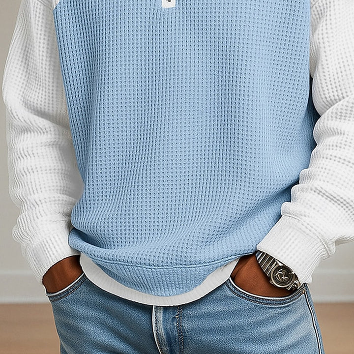 Tancrède | Polo Texturé à Col Montant Zippé