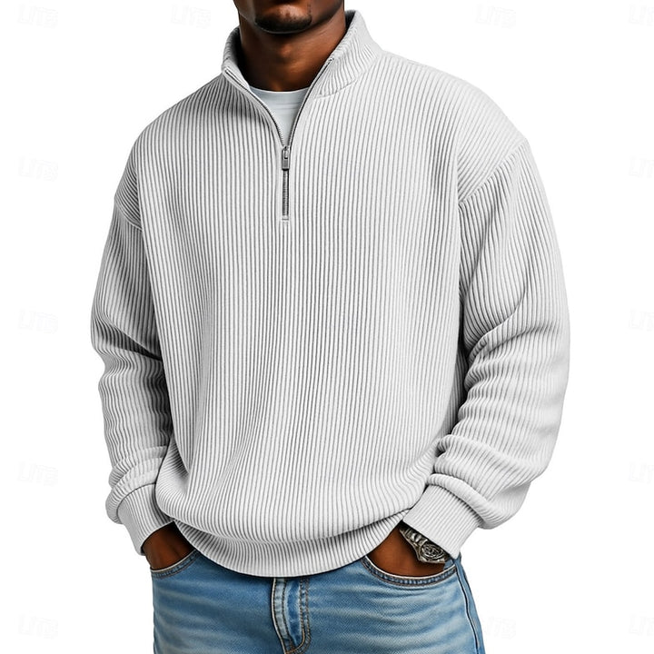 Émeric | Pull Col Zippé Texturé