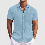 Aubin | Chemise Texturée à Manches Courtes
