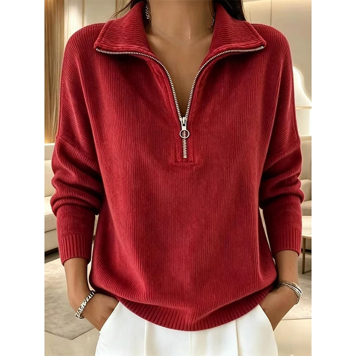 Camille | Pull Col Montant Zippé