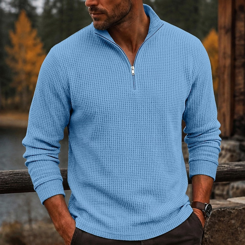 Gustave | Polo Texturé à Col Zippé