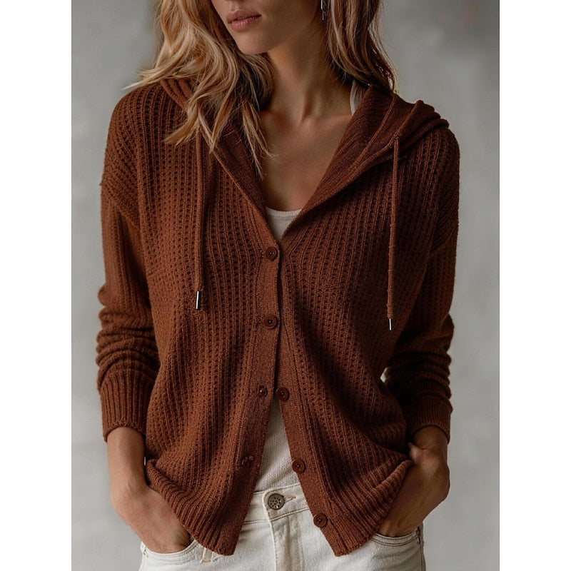 Philippine | Gilet Boutonné à Capuche