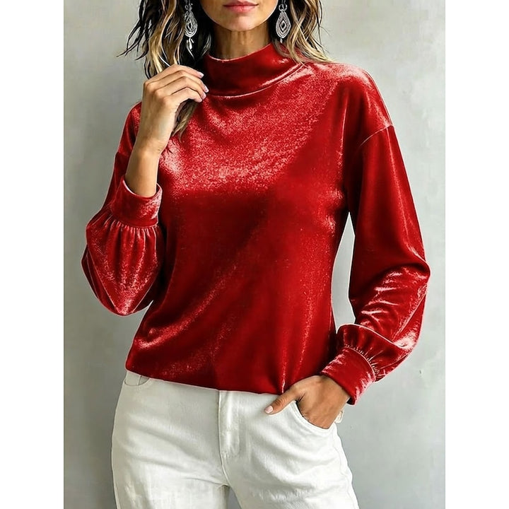 Clémentine | Blouse Élégante à Col Montant